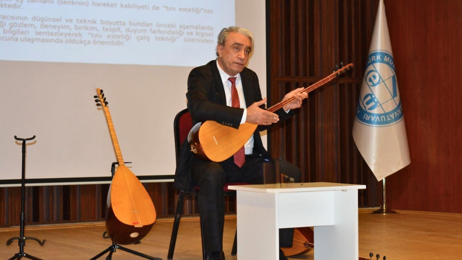 Sanatçı adaylarına “Bağlama İcrasında Tını Estetiğini Belirleyen Unsurlar” anlatıldı
